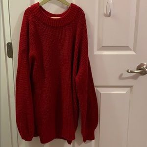 American Eagle Oversized Red Jumper